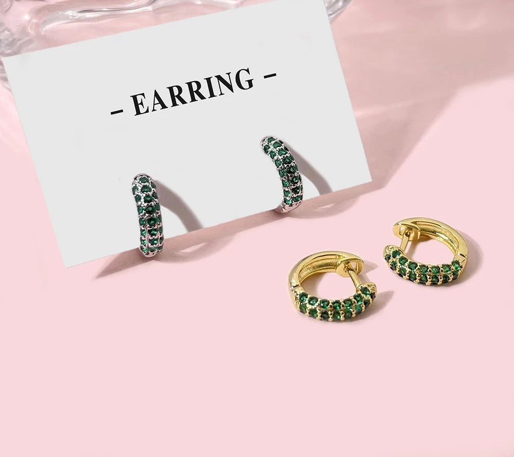 Go Green Hoop Earrings