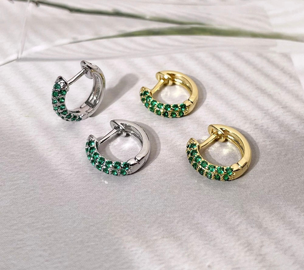 Go Green Hoop Earrings