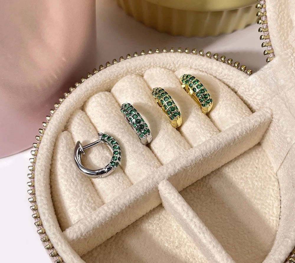 Go Green Hoop Earrings