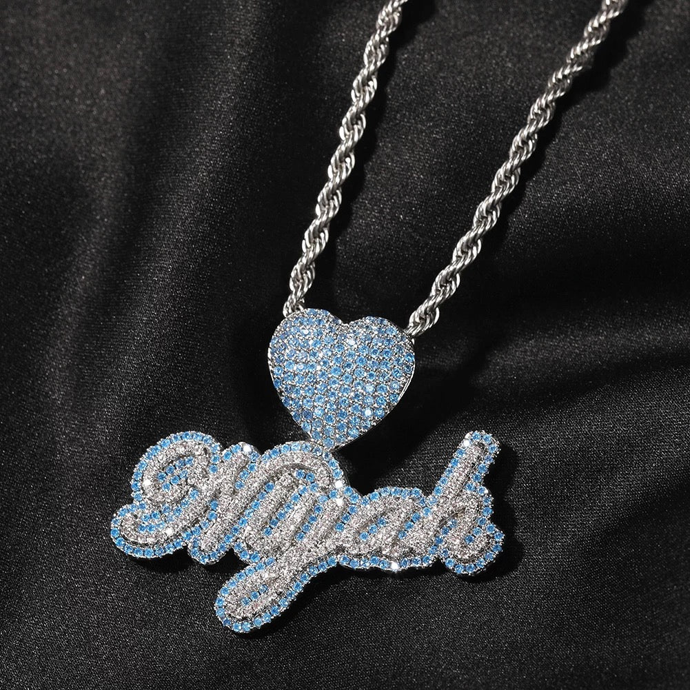 Custom Heart Nameplate