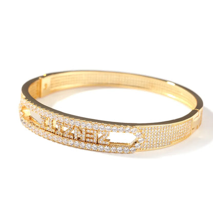 Personalized Sliding Letters Bangles