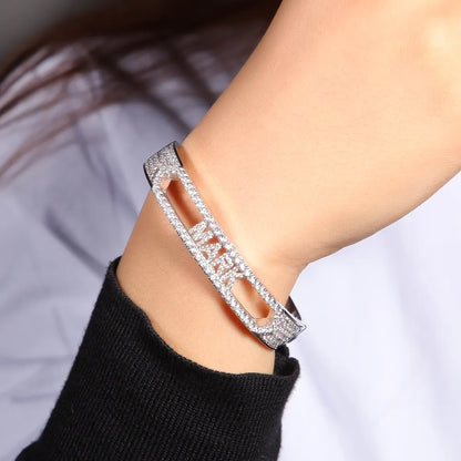 Personalized Sliding Letters Bangles