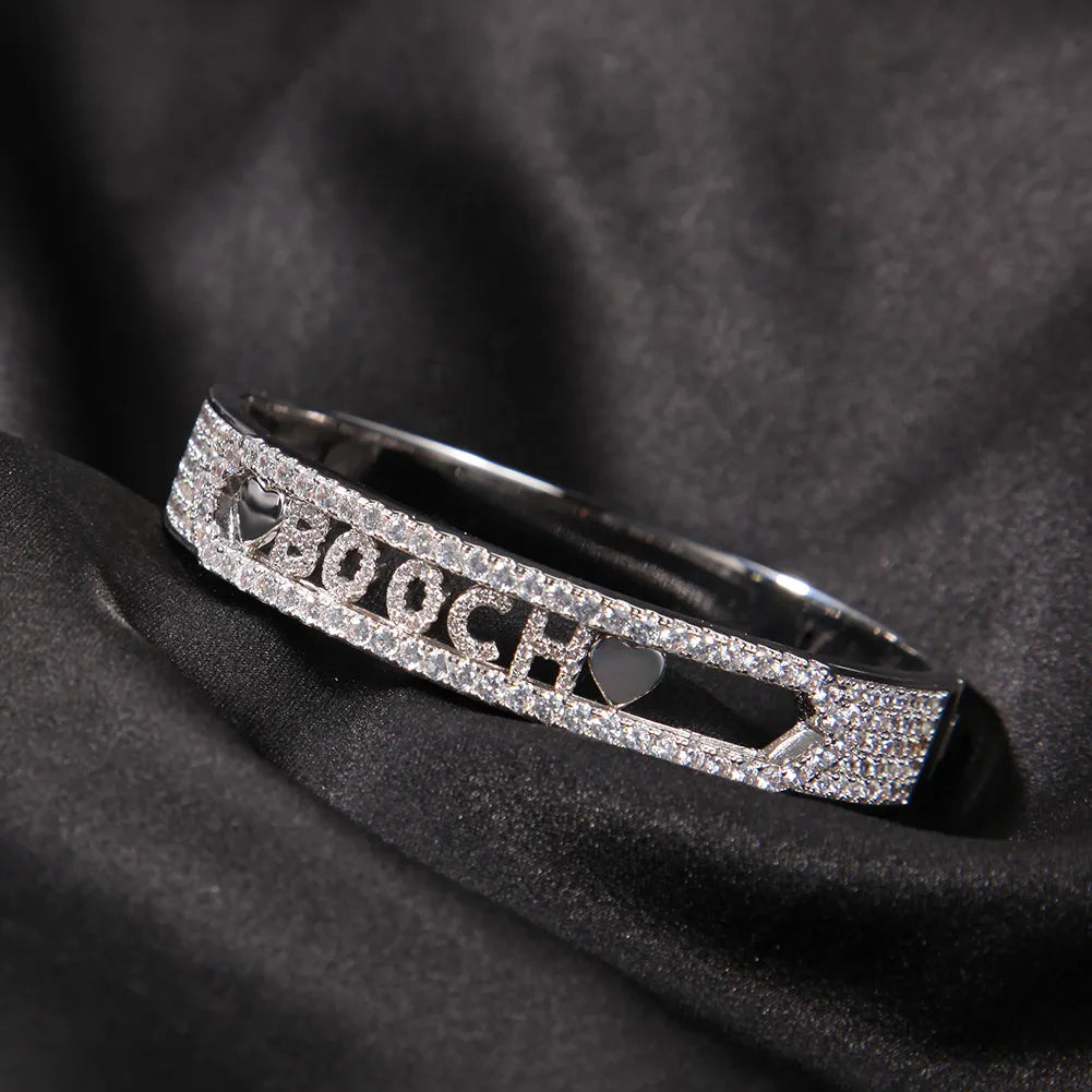 Personalized Sliding Letters Bangles