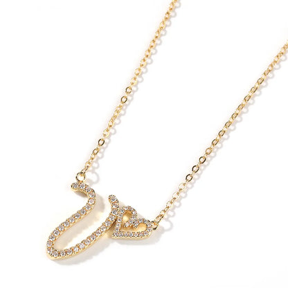 Dainty Trendy Letter Pendant