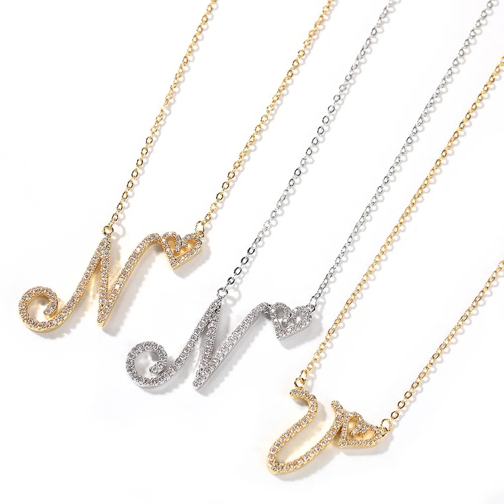 Dainty Trendy Letter Pendant
