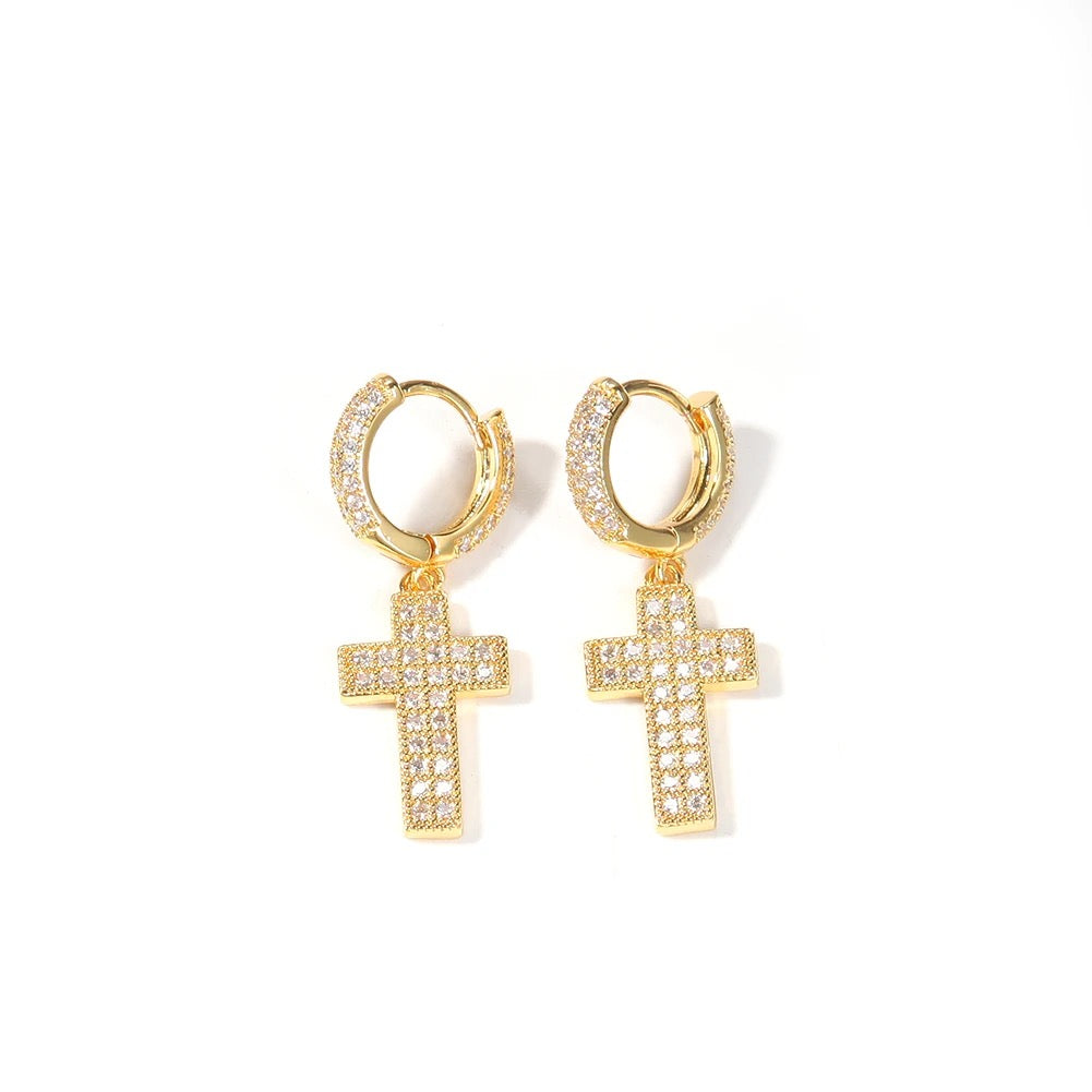 Hand Crafted Cross Earrings