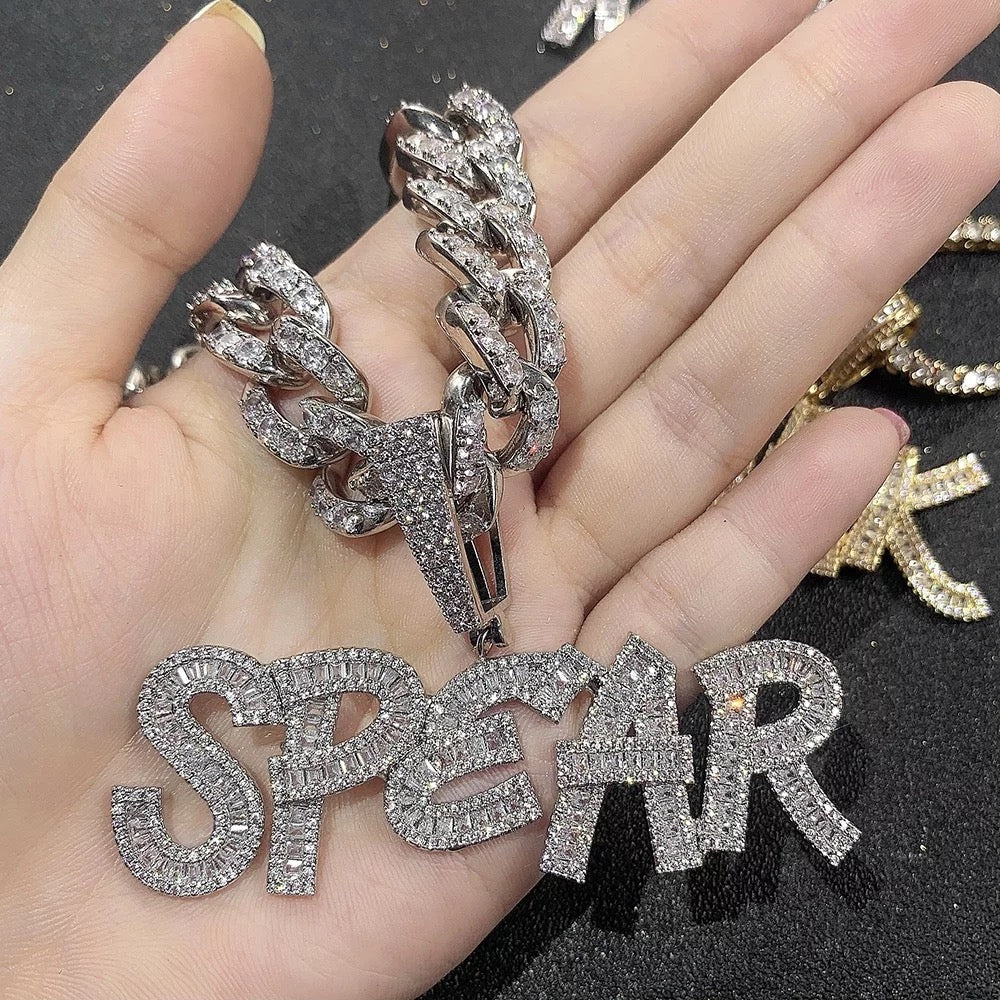 Bling Claw Name Necklace