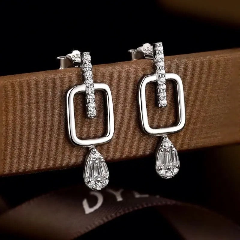 Post-It Dangle Silver Stud Earring