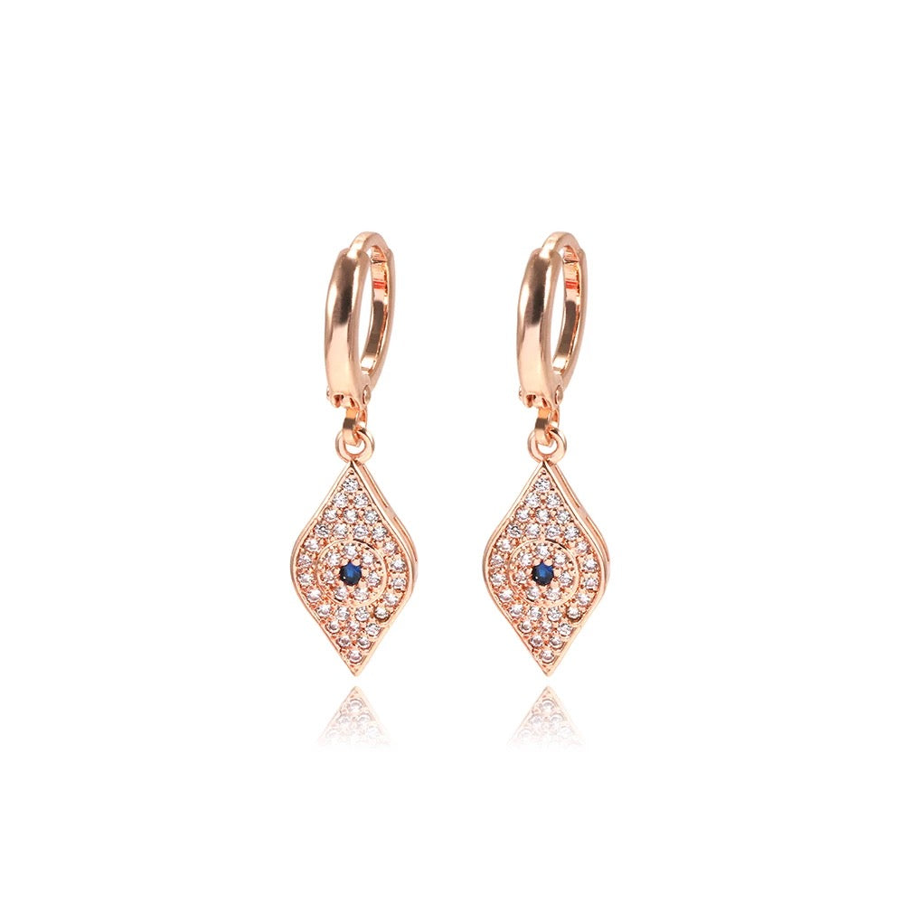 Evil Eye Drop Earring