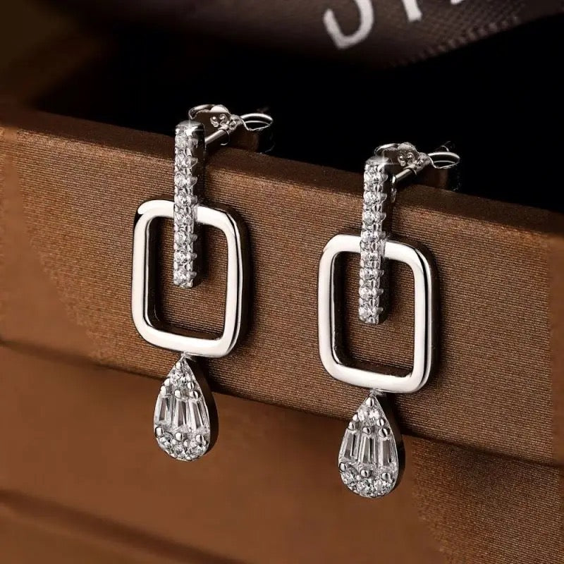 Post-It Dangle Silver Stud Earring
