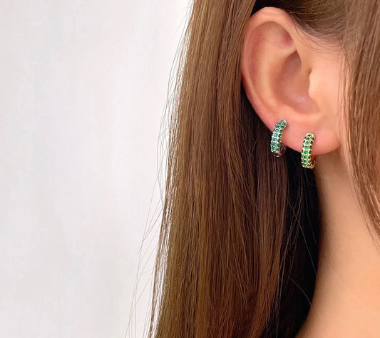Go Green Hoop Earrings
