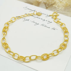 24K Unisex Gold Bracelet