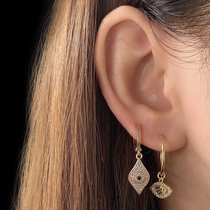 Evil Eye Drop Earring