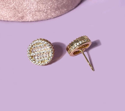 Round Cut Stud Earring
