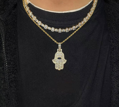 Evil Eye Hamsa Pendant