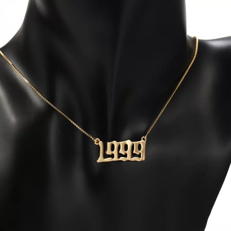 Custom Birth Year necklace