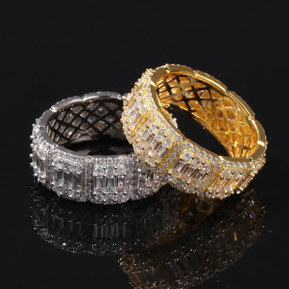 Iced Out Men's Eternity Ring