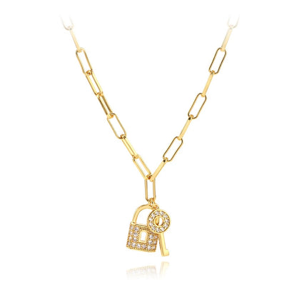 Linked Lock necklace